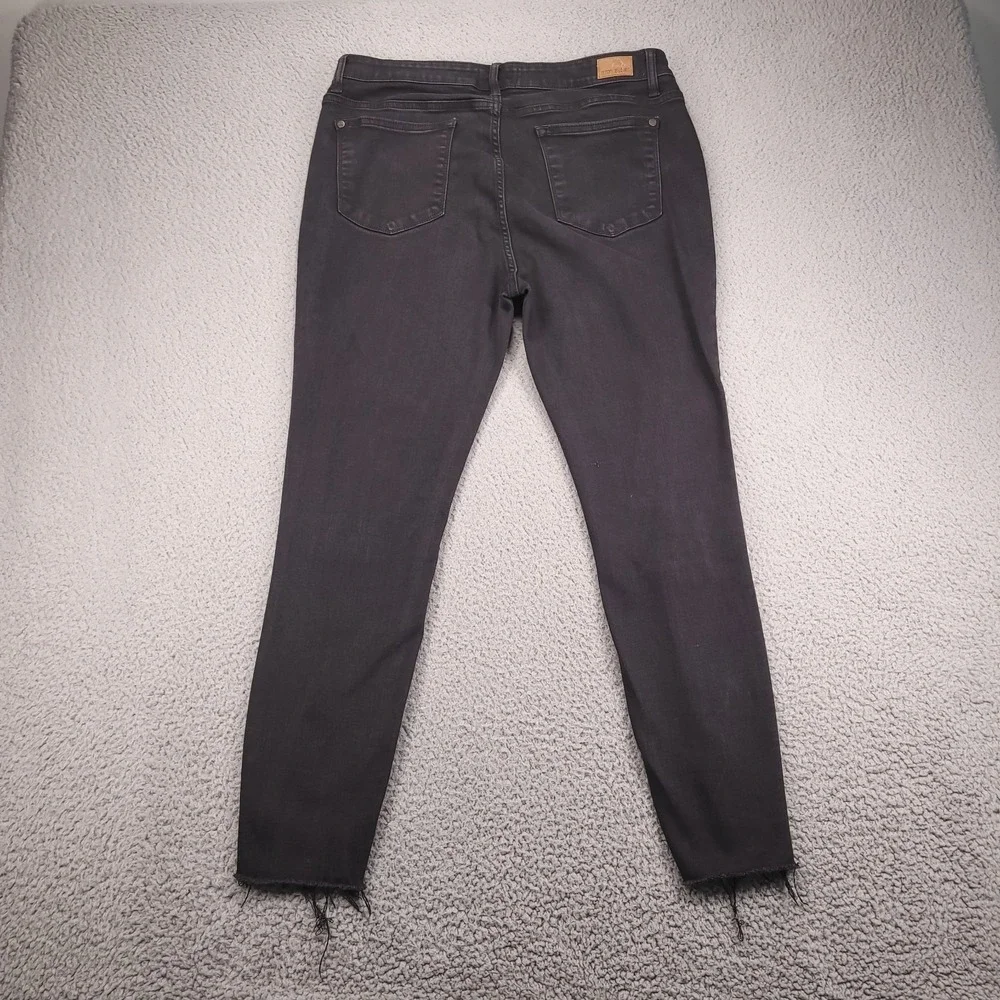 JUDY BLUE Jeans Size 15/32 Skinny Leopard Patch Distressed Black Denim